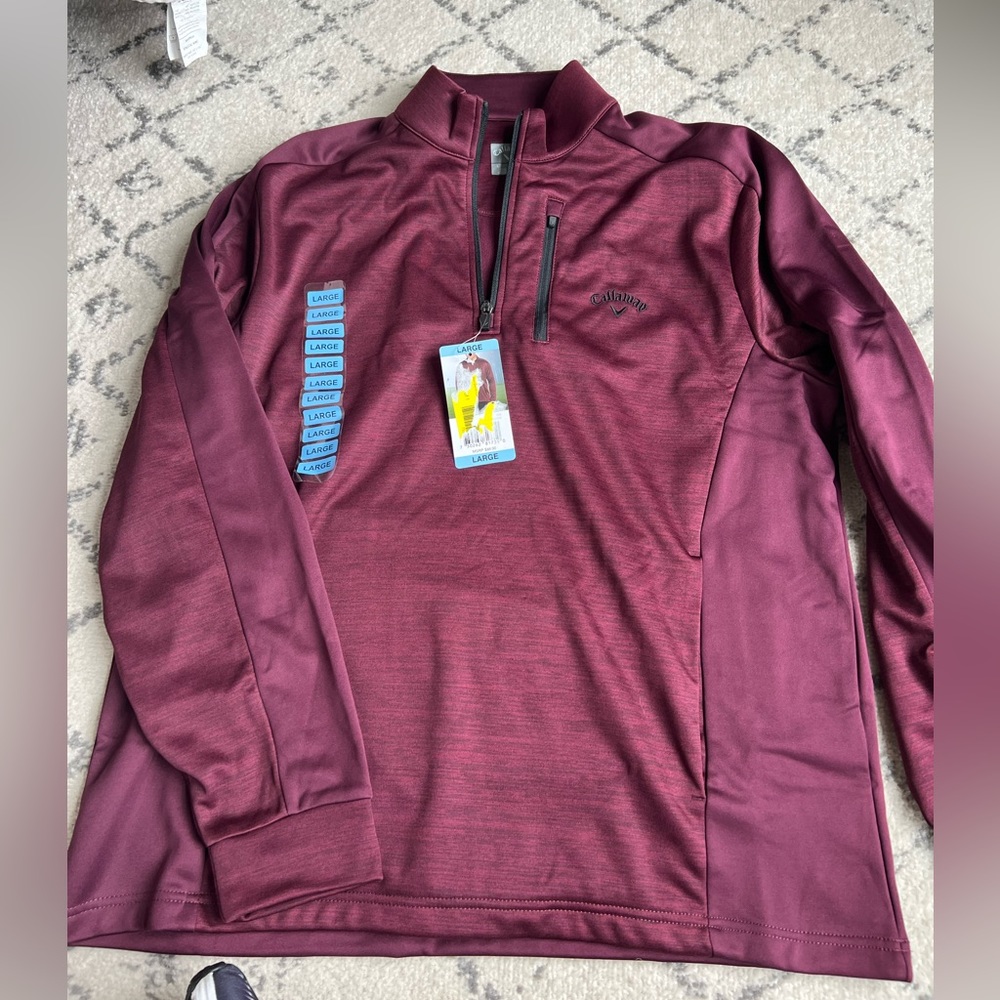 Callaway Golf Quarter Zip NEW WITH TAGS